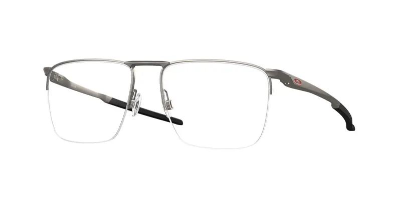Oakley Uomo OX3026 VOON 302604 Montature da vista Metallo Grigio Trasparente Squadrata Normale