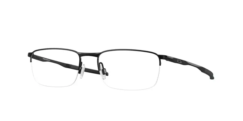 Oakley Uomo OX3174 BARRELHOUSE 0.5 317401 Montature da vista Metallo Nero Trasparente Squadrata Normale