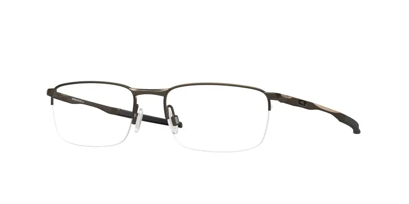 Oakley Uomo OX3174 BARRELHOUSE 0.5 317402 Montature da vista Metallo Grigio Trasparente Squadrata Normale