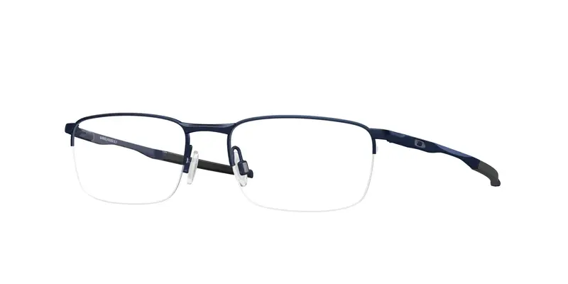 Oakley Uomo OX3174 BARRELHOUSE 0.5 317404 Montature da vista Metallo Blu Trasparente Squadrata Normale