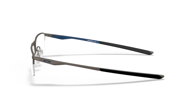 Oakley Uomo OX3218 SOCKET 5.5 321806 Montature da vista Metallo Grigio Trasparente Squadrata Normale miniatura 3