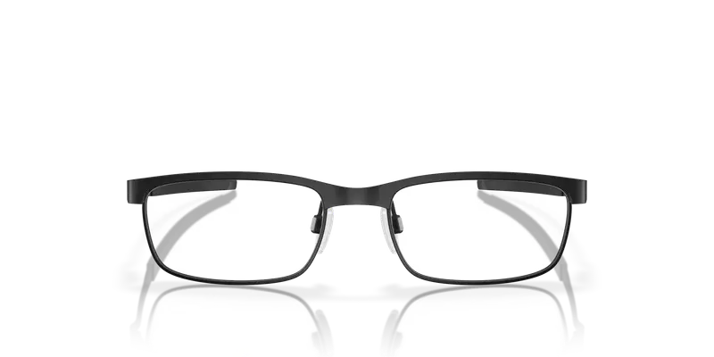 Oakley Uomo OX3222 STEEL PLATE 322201 Montature da vista Metallo Nero Trasparente Squadrata Normale miniatura 2