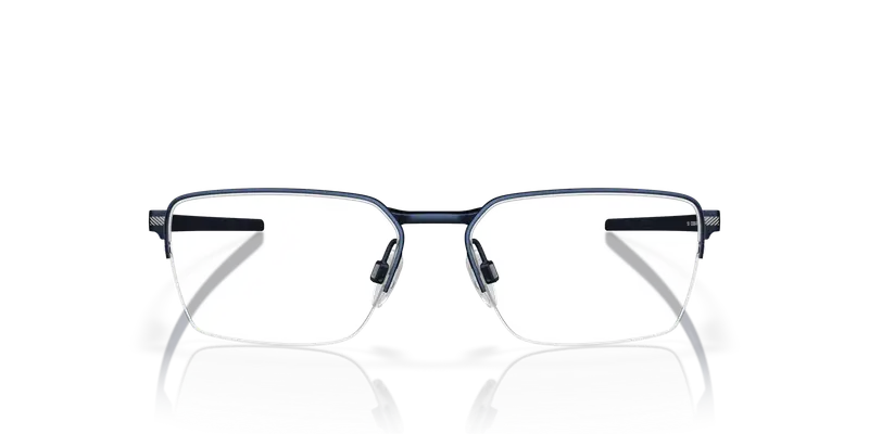 Oakley Uomo OX5080 SWAY BAR 0.5 508004 Montature da vista Titanio Blu Trasparente Squadrata Normale miniatura 2