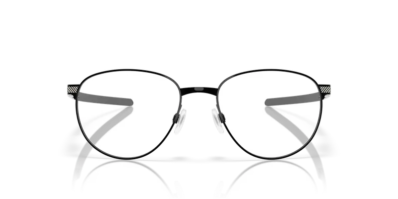 Oakley Uomo OX5081 SWAY BAR R 508104 Montature da vista Titanio Nero Trasparente Rotonda Normale miniatura 2