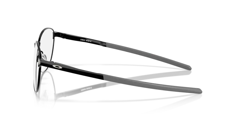 Oakley Uomo OX5081 SWAY BAR R 508104 Montature da vista Titanio Nero Trasparente Rotonda Normale miniatura 3