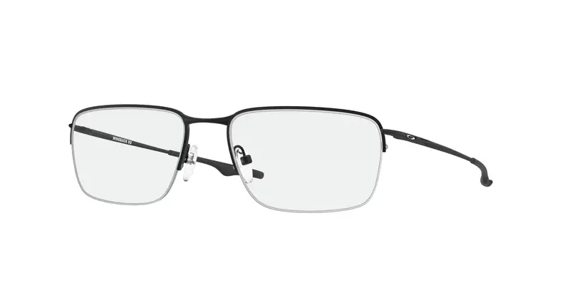 Oakley Uomo OX5148 WINGBACK SQ 514801 Montature da vista Titanio Nero Trasparente Squadrata Normale