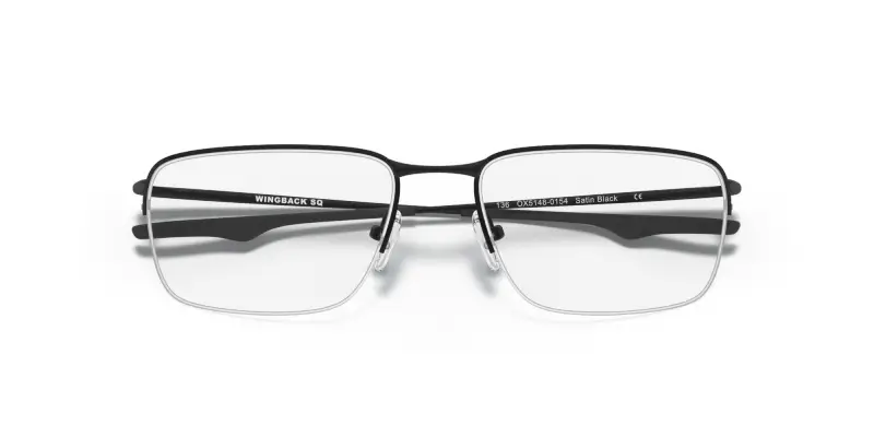 Uomo OX5148 WINGBACK SQ 514801 Montature da vista Titanio Nero Trasparente Squadrata Normale miniatura 2
