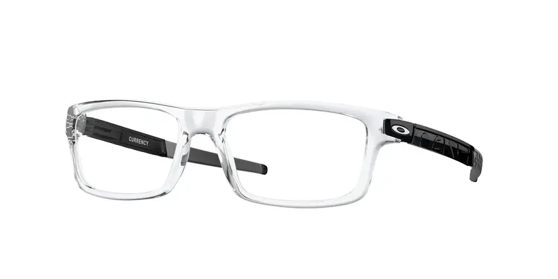 Oakley Uomo OX8026 CURRENCY 802614 Montature da vista O_Matter Trasparente Trasparente Squadrata Normale