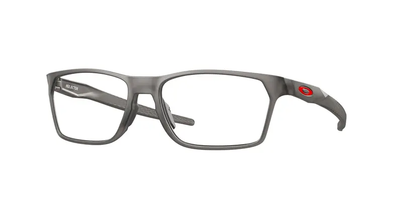 Oakley Uomo OX8032 HEX JECTOR 803202 Montature da vista O_Matter Grigio Trasparente Squadrata Normale