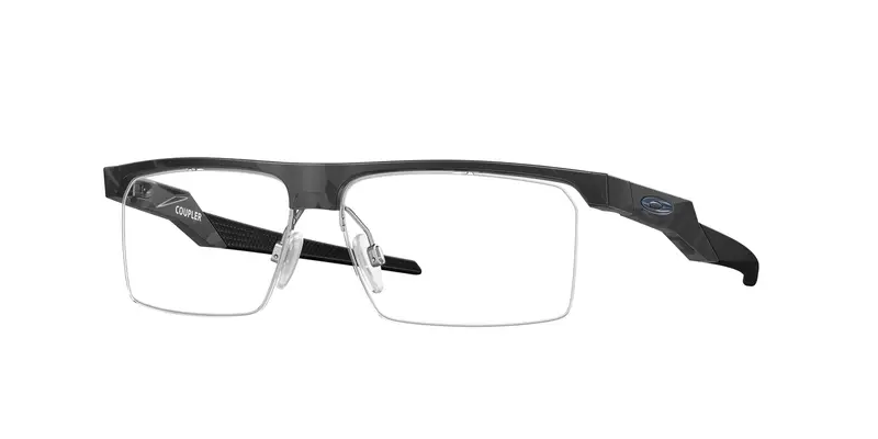 Oakley Uomo OX8053 COUPLER 805304 Montature da vista O_Matter Nero Trasparente Squadrata Normale