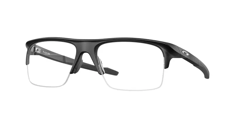 Oakley Uomo OX8061 PLAZLINK 806101 Montature da vista O_Matter Nero Trasparente Squadrata Normale