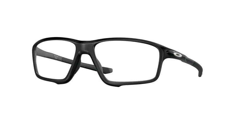 Oakley Uomo OX8076 CROSSLINK ZERO 807607 Montature da vista O_Matter Nero Trasparente Squadrata Normale