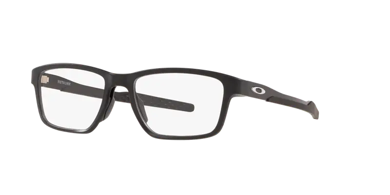 Oakley Uomo OX8153 Metalink 815301 Montature da vista O_Matter Nero Trasparente Squadrata Normale