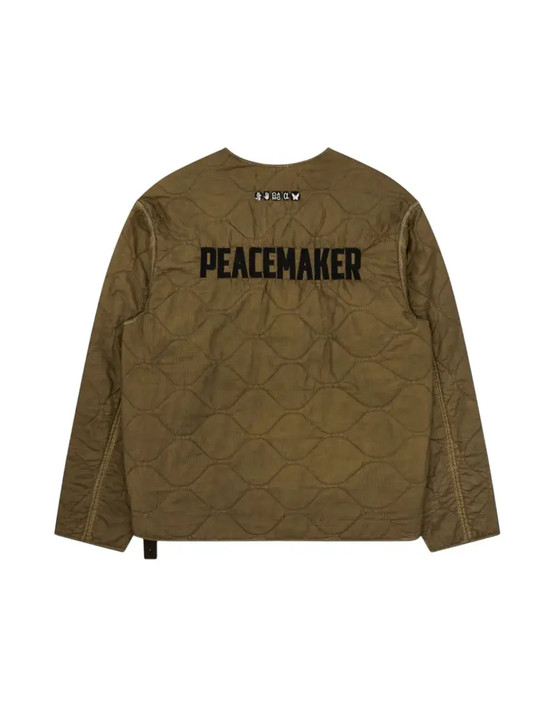 Peacemaker by Oamc Combat liner jacket giacca trapuntata con ricamo - beige S