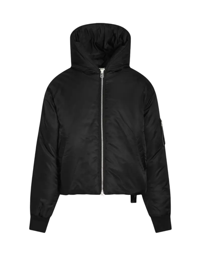 Peacemaker by Oamc Cropped hooded bomber jacket piumino invernale con cappuccio - Black S