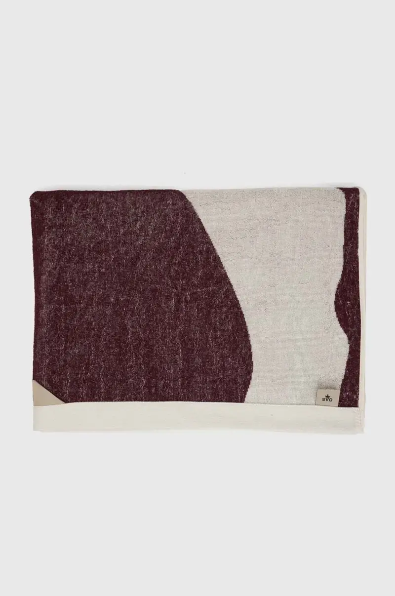 asciugamano con aggiunta di lana colore beige miniatura 2