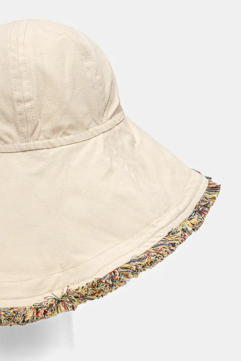 berretto in cotone colore beige 8502 miniatura 2