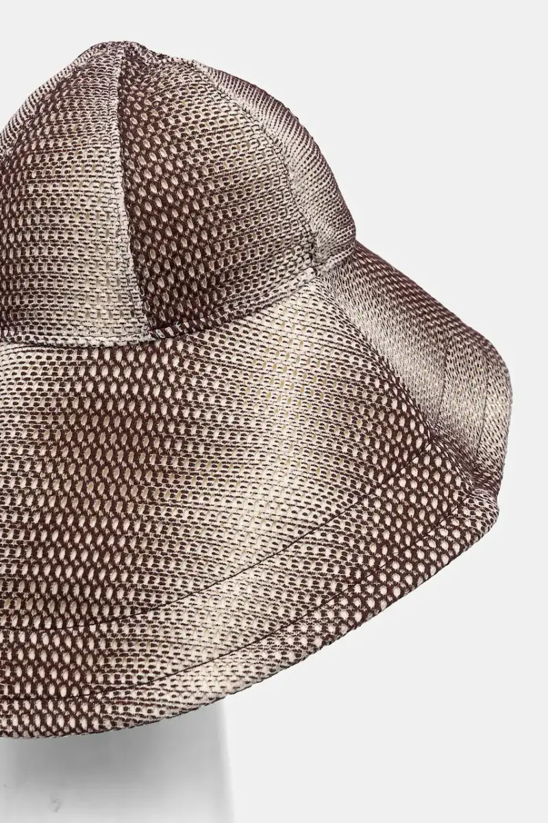 berretto in cotone colore marrone 8503 miniatura 2