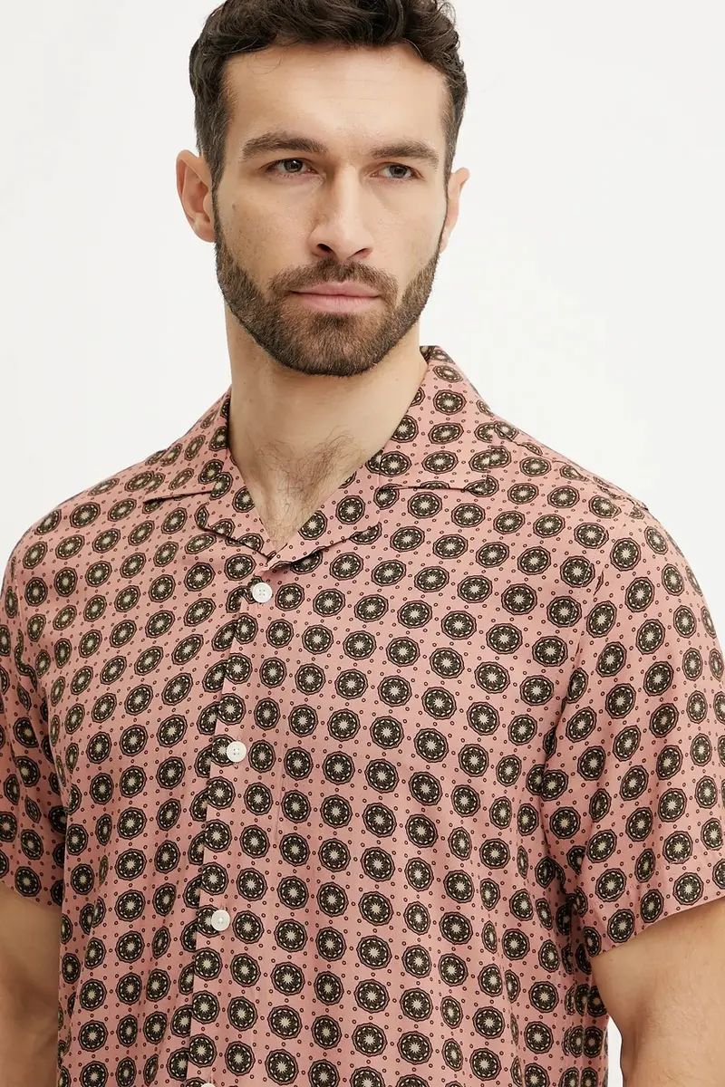 camicia uomo colore arancione 7005 miniatura 4