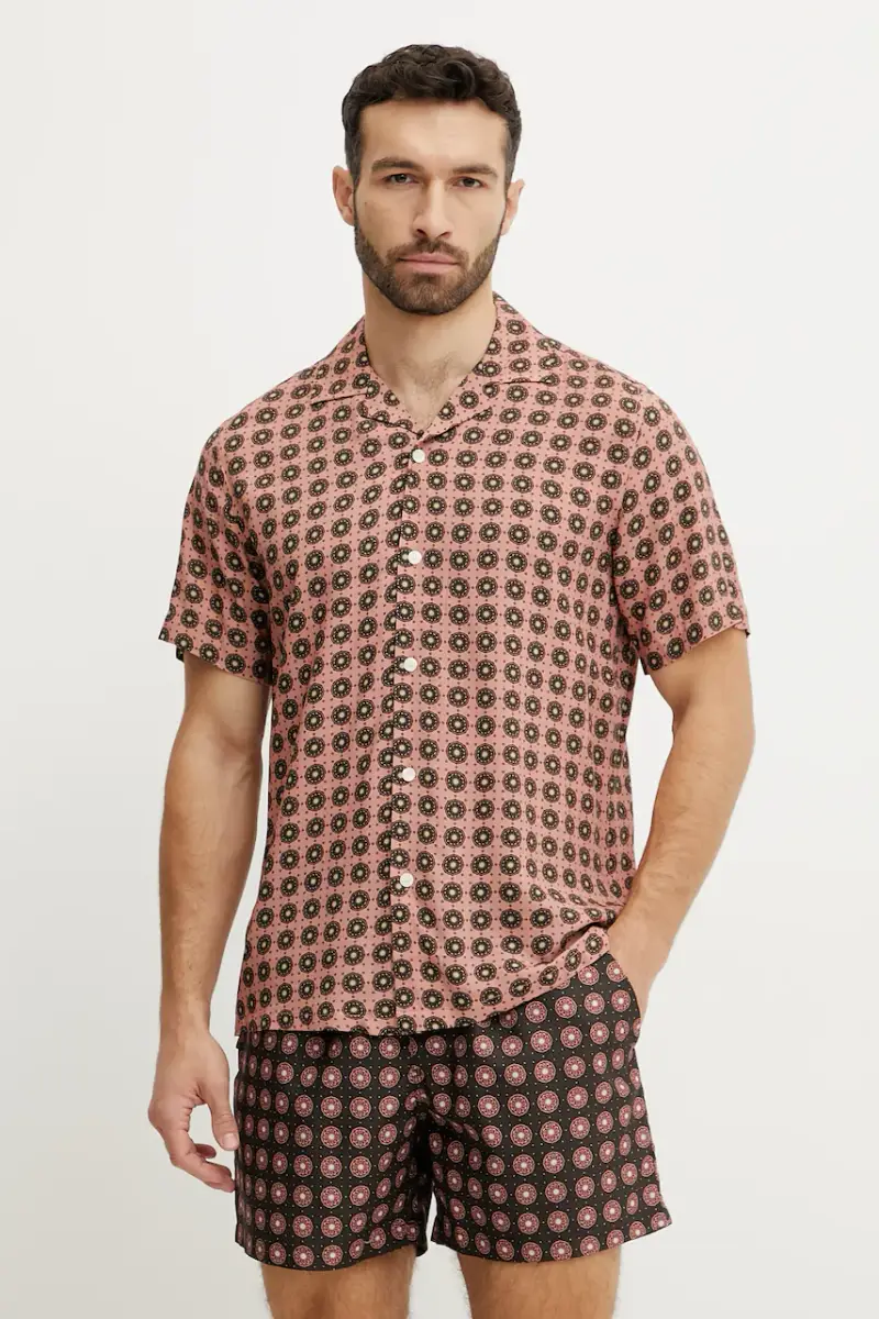camicia uomo colore arancione 7005