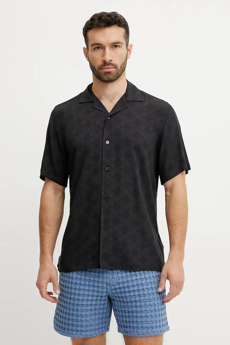 camicia uomo colore blu navy 7005