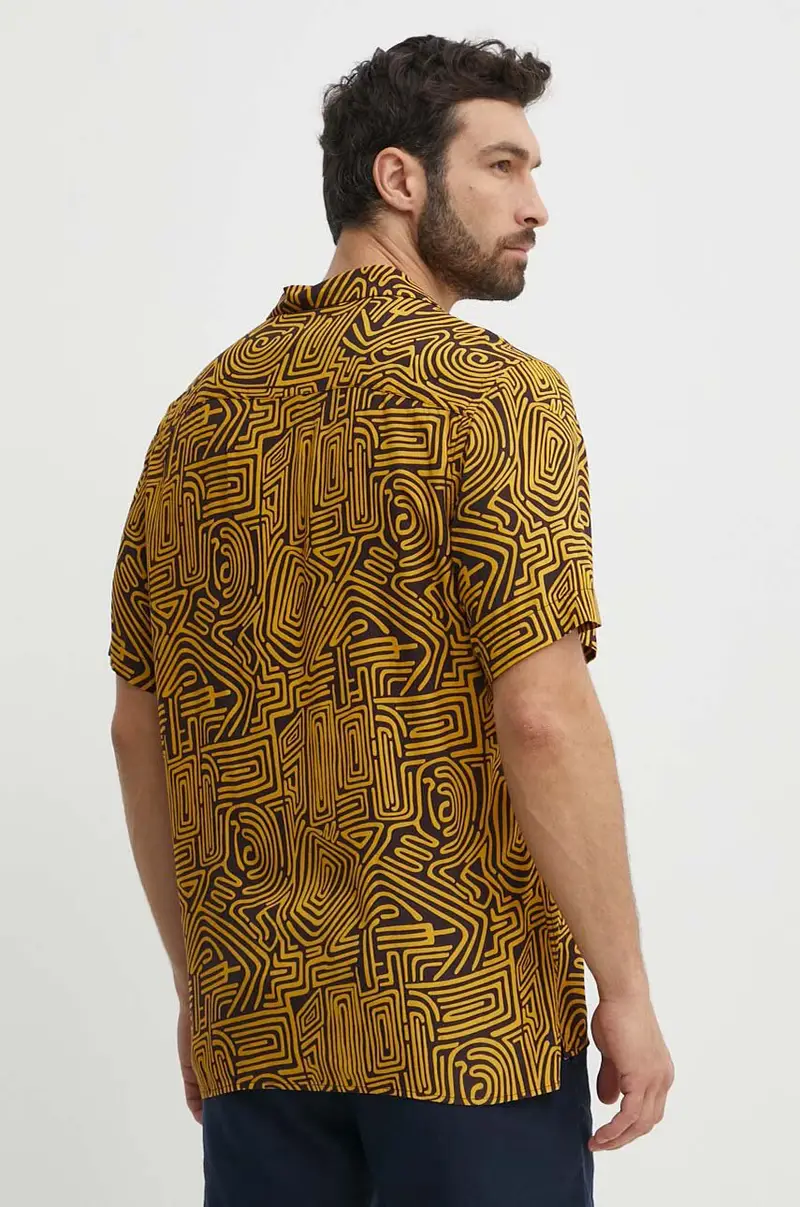 camicia uomo colore marrone miniatura 3