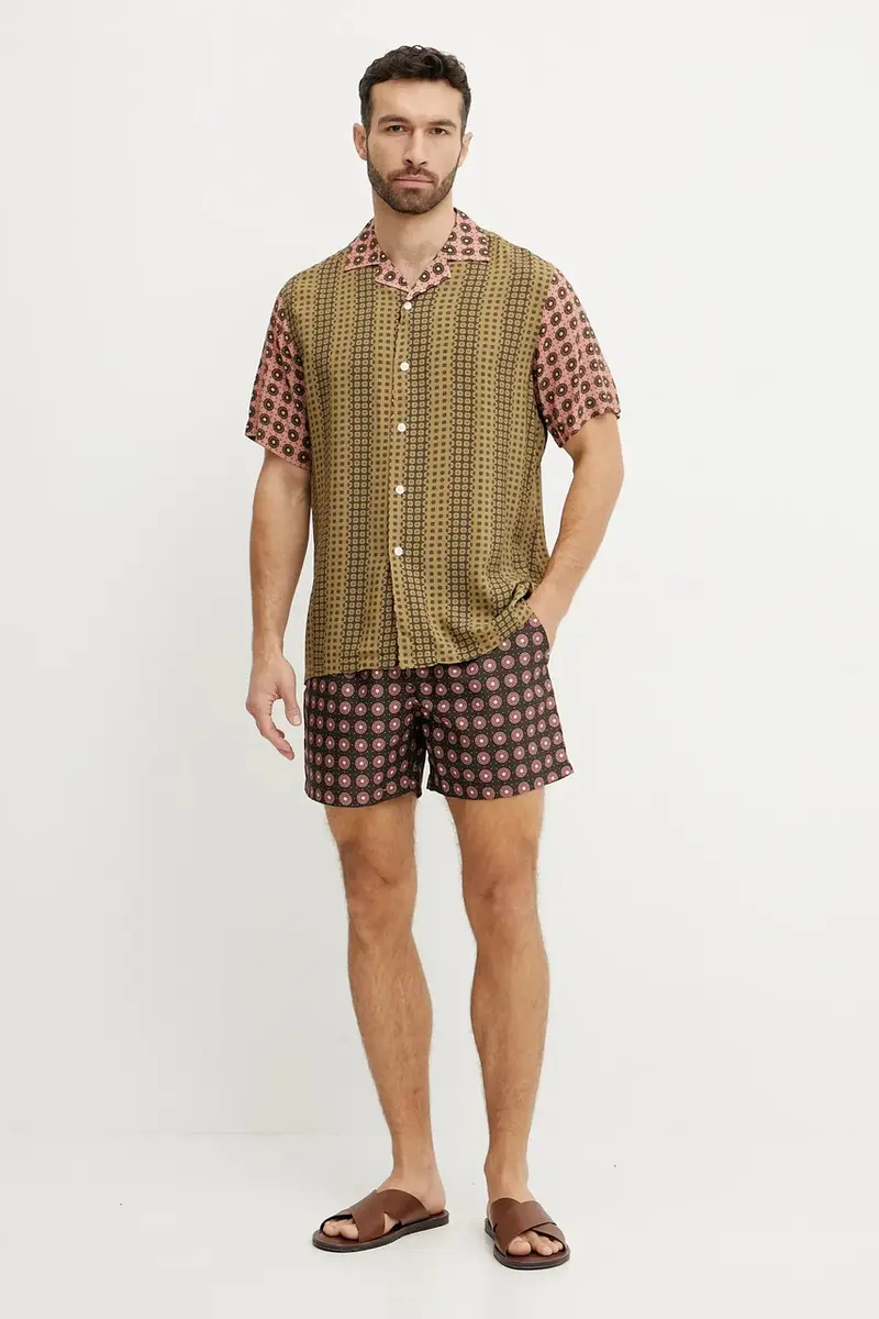 camicia uomo colore verde 7005 miniatura 2