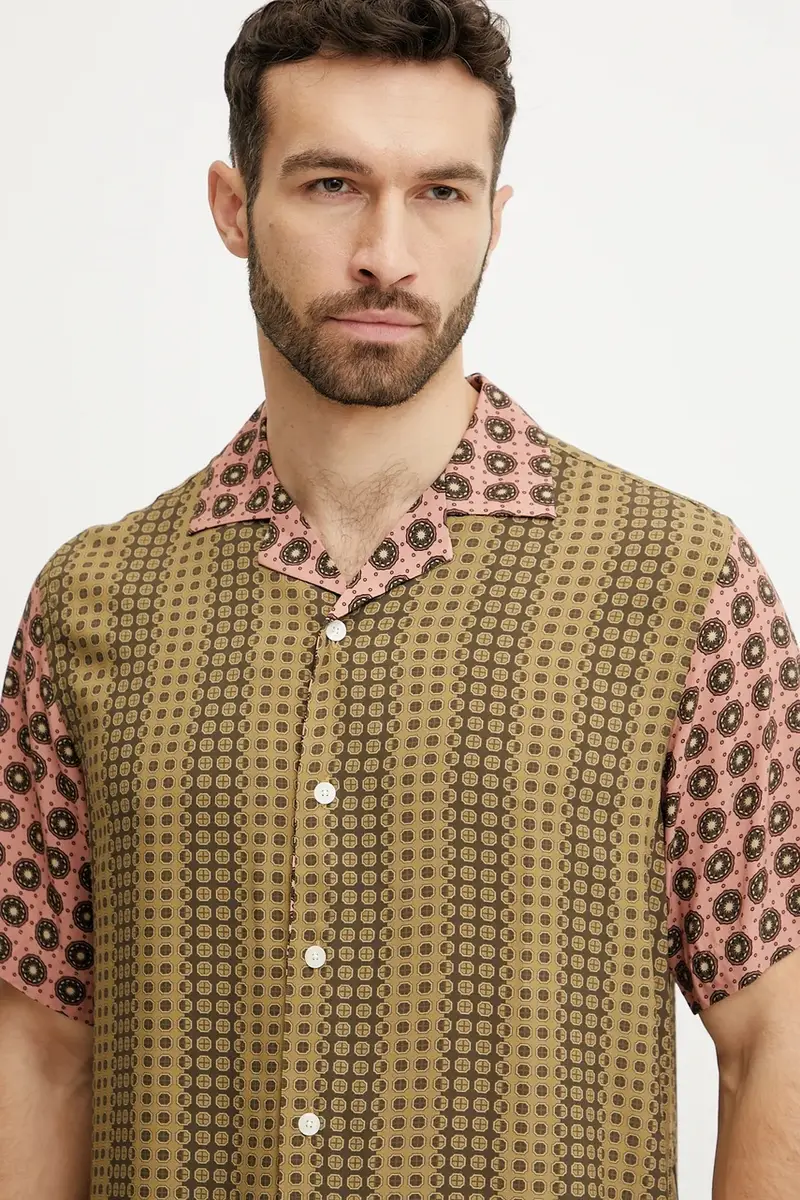 camicia uomo colore verde 7005 miniatura 4