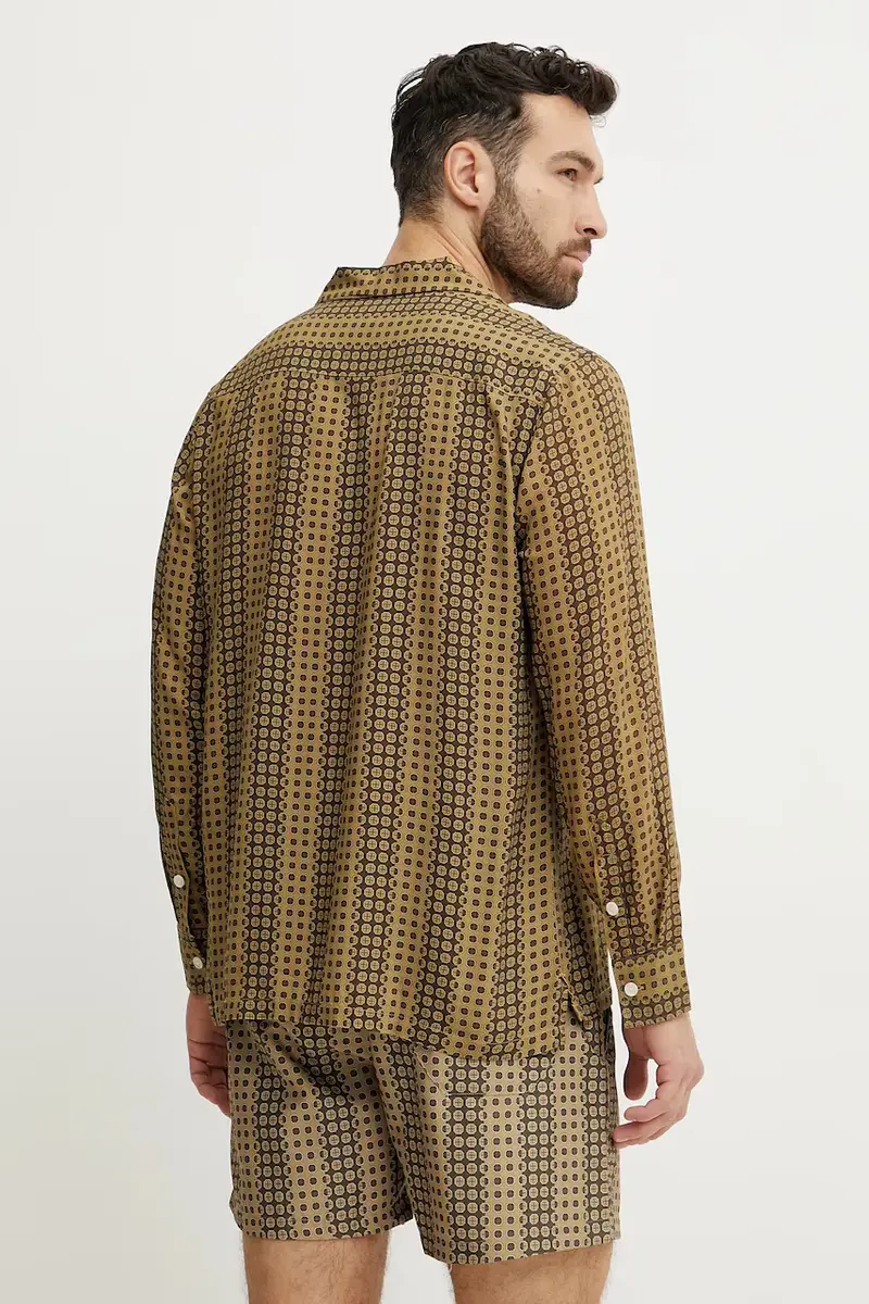 camicia uomo colore verde 7019 miniatura 3