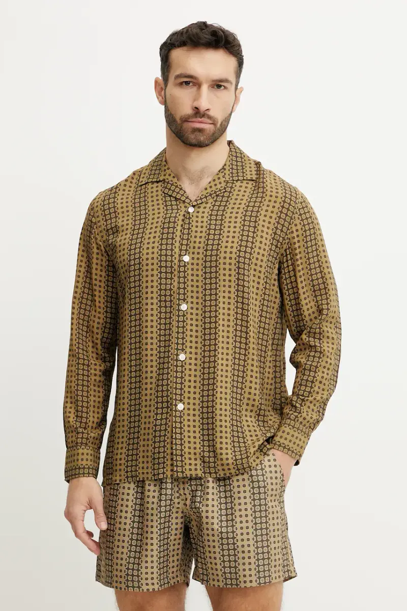 camicia uomo colore verde 7019