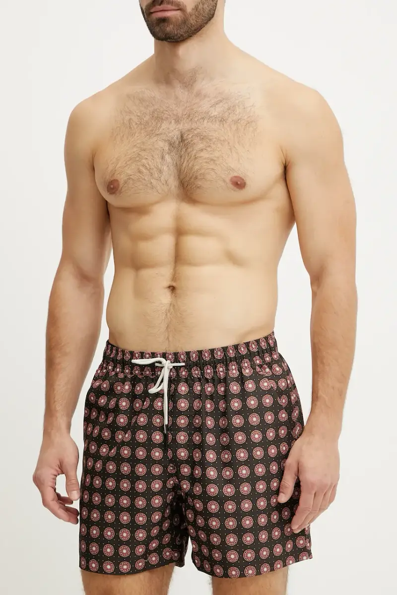 pantaloncini da bagno colore verde 5001 miniatura 2