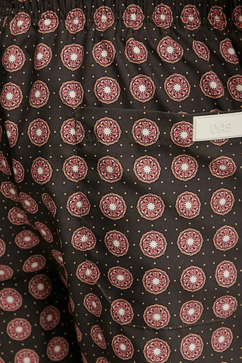 pantaloncini da bagno colore verde 5001 miniatura 4