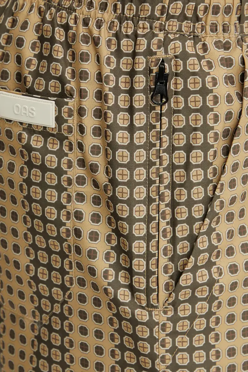 pantaloncini da bagno colore verde 5001 miniatura 4