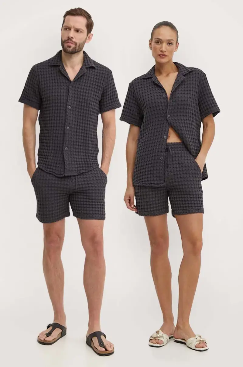 pantaloncini in cotone colore nero