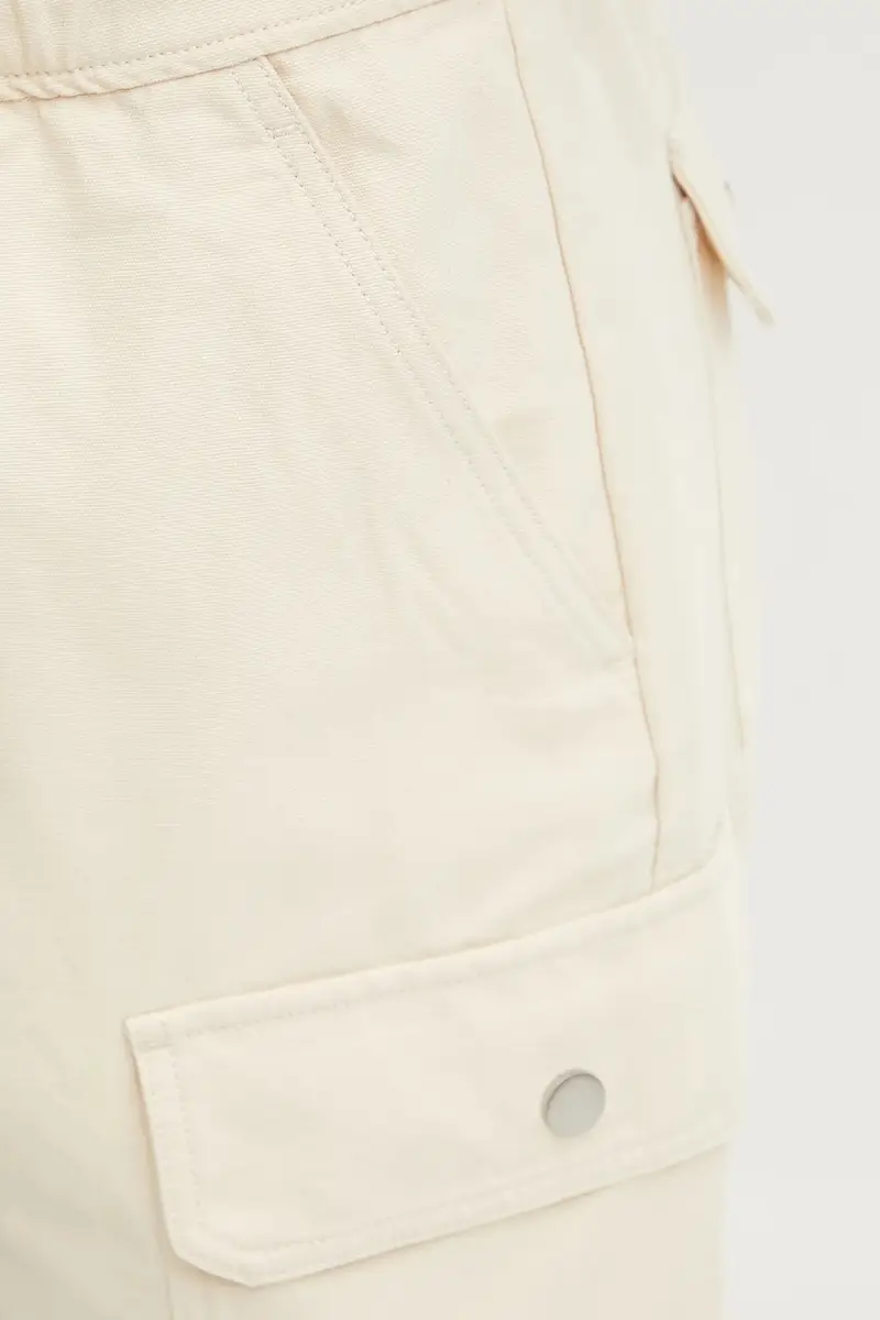 pantaloncini in cotone uomo colore beige 5023 miniatura 4