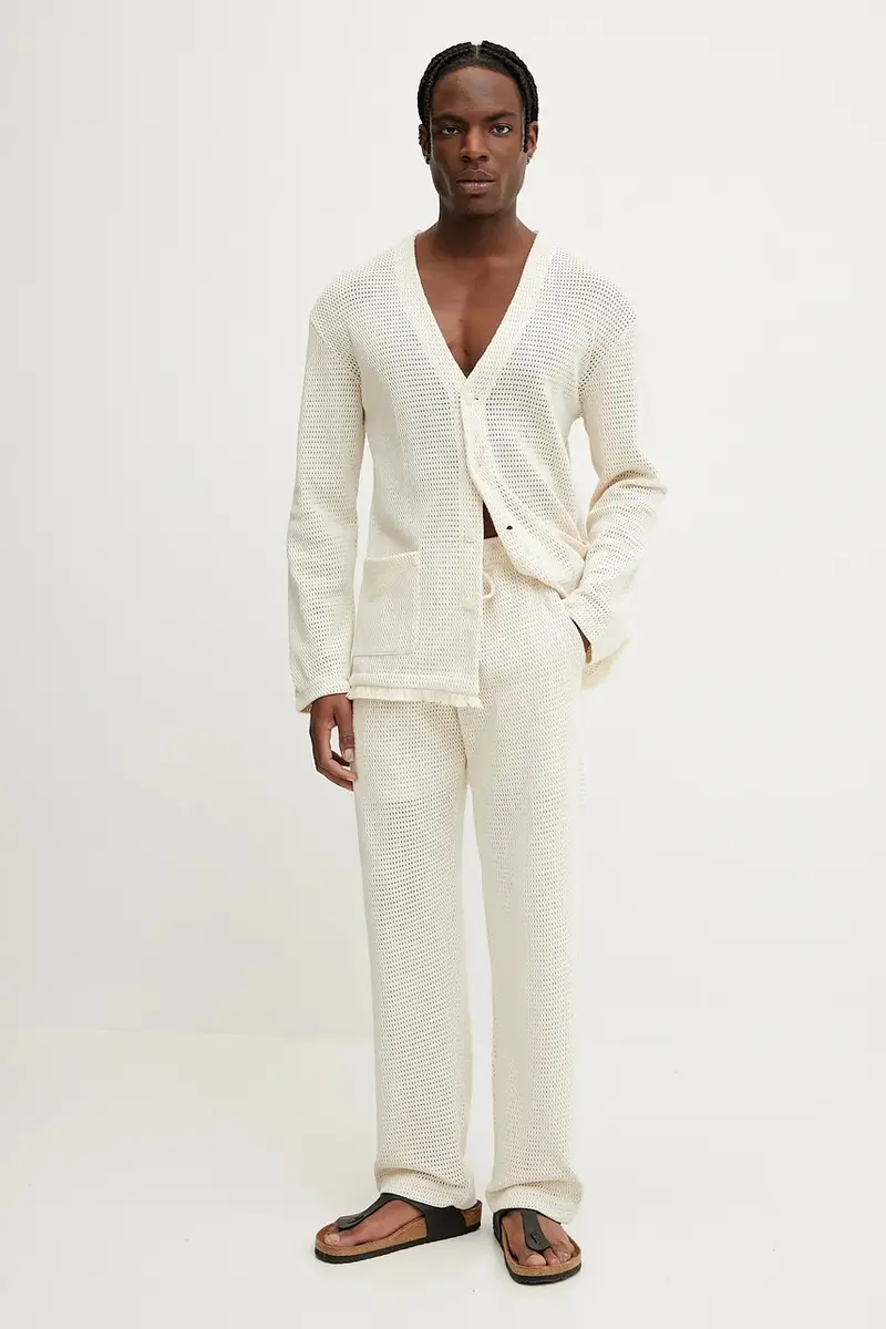 pantaloni uomo colore beige 5014 miniatura 2