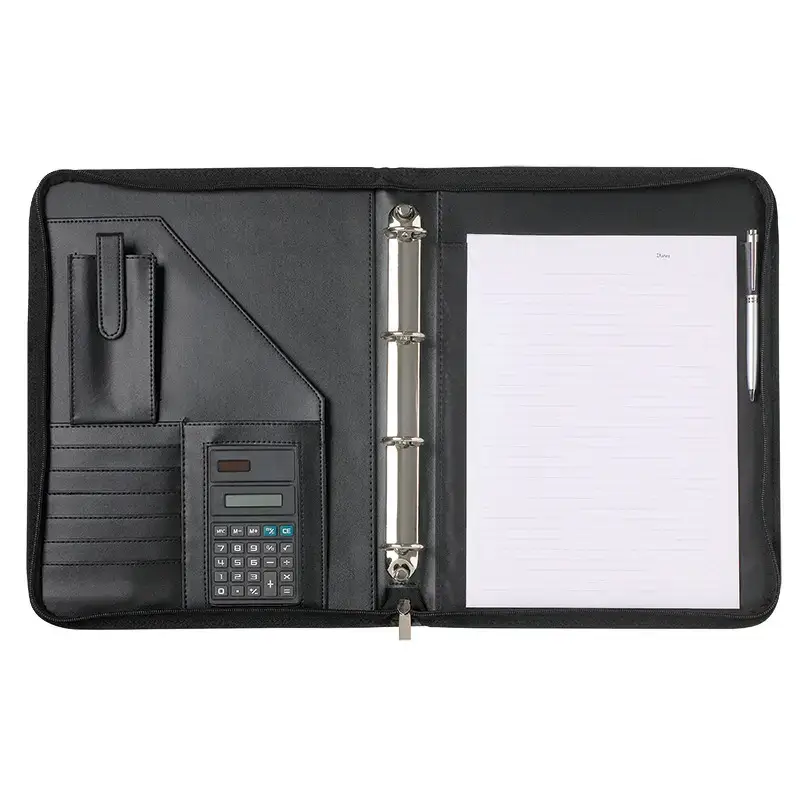 Cartella A4 con zip e maniglia ad anelli Oberthur Cambridge