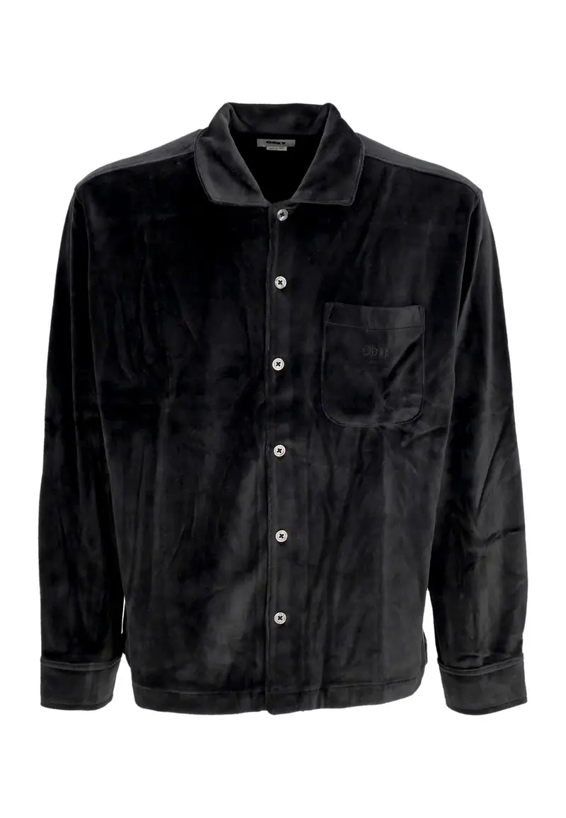 Camicia Manica Lunga Uomo Capital Button Up s Shirt Black