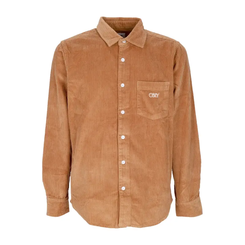 Camicia Manica Lunga Uomo Julian Woven L/s Brown Sugar
