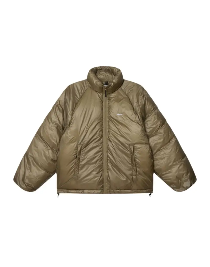 Echo puffer jacket piumino imbottito con effetto traslucido - mermaid M