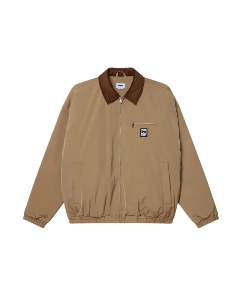 Elysian jacket bomber invernale con colletto in velluto - vintage tan M