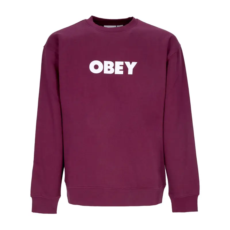 Felpa Girocollo Uomo Bold Crew Premium Fleece Beetroot