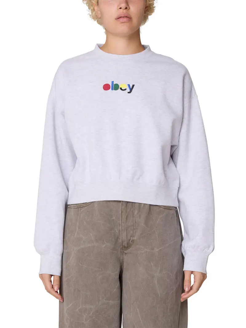 felpa obey da donna - grigio