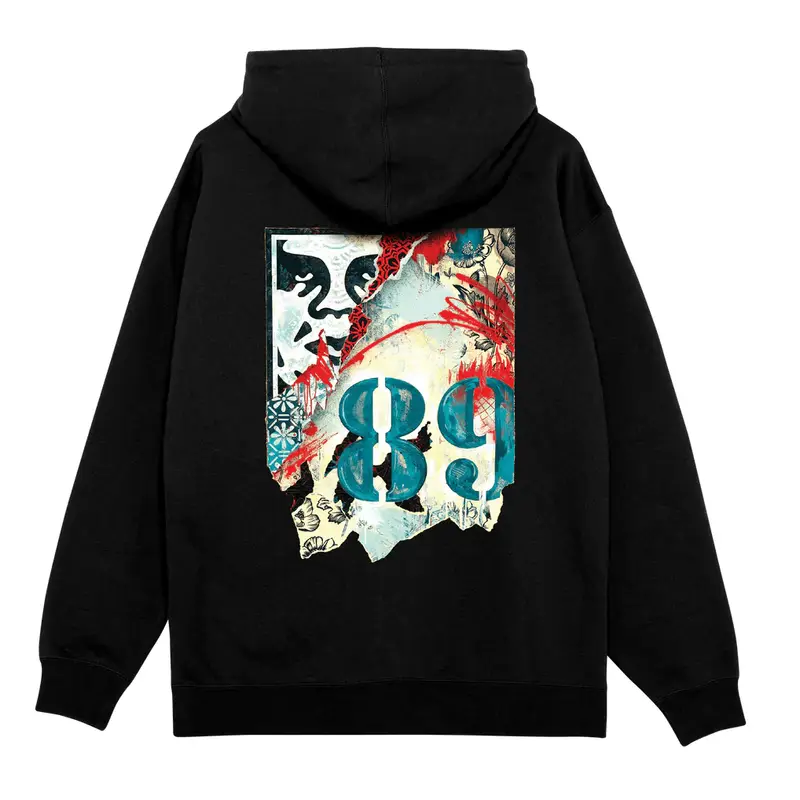 felpa obey lisbon icon fleece - black