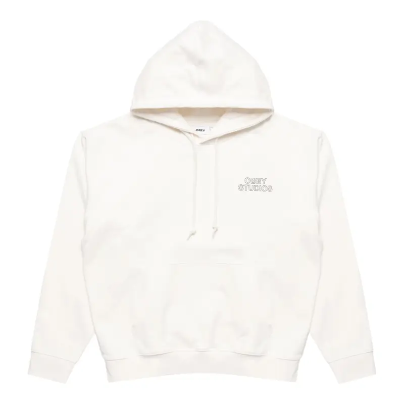 felpa obey studios palette fleece - unbleached