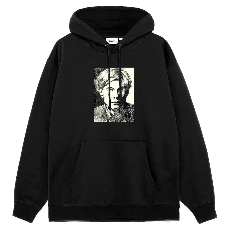 felpa obey warhol fleece - black