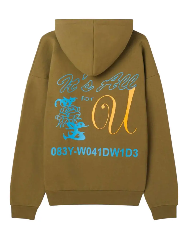 Obey For you extra heavy Hoodie felpa pesante con cappuccio - moss green L