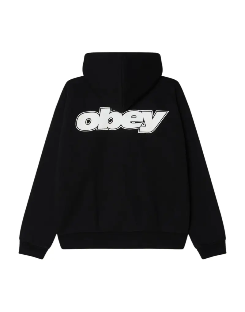 Gaze extraheavy zip hoodie felpa con zip e cappuccio - black XL