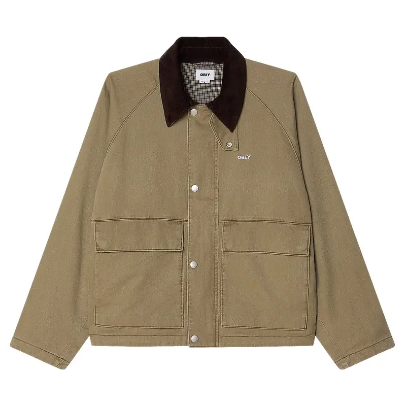 giacca obey caden work jacket - mermaid faded wash