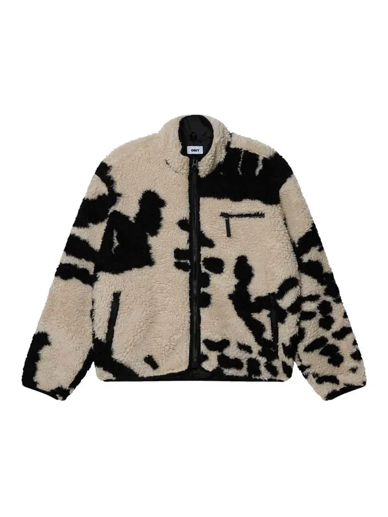 Giacca Sherpa A Pelo Bianco